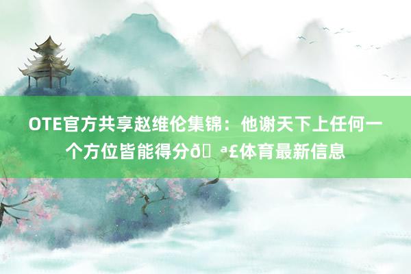 OTE官方共享趙維倫集錦：他謝天下上任何一個(gè)方位皆能得分??體育最新信息