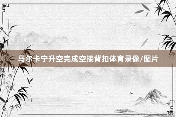 馬爾卡寧升空完成空接背扣體育錄像/圖片